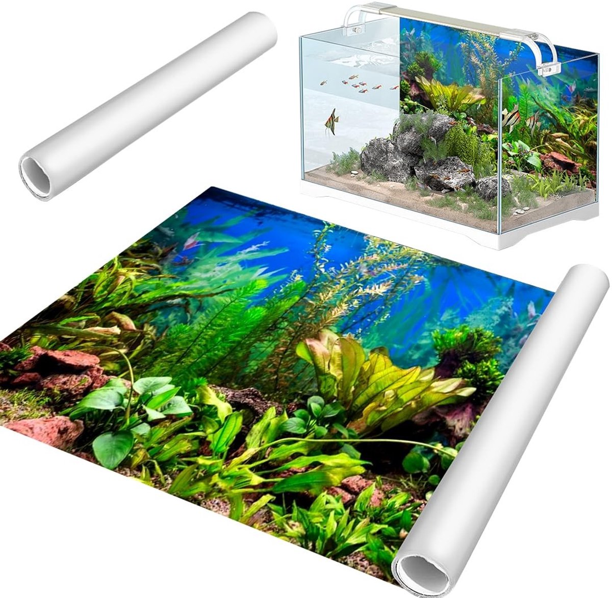 SolidKeus - Aquarium Achtergrond van Vinyl voor Decoratie