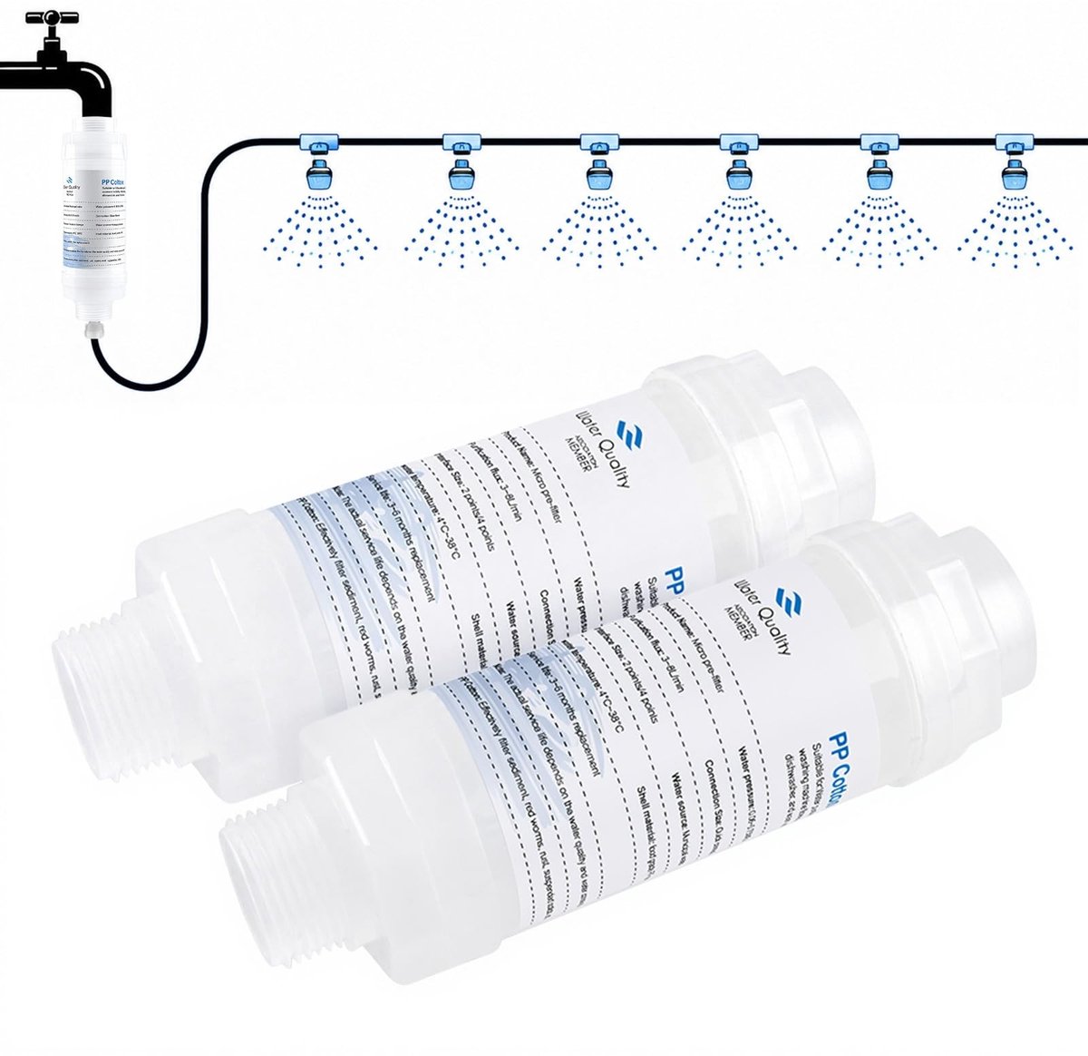 SolidKeus - Set van 2 Calcium Inhibitors voor Misting Systemen