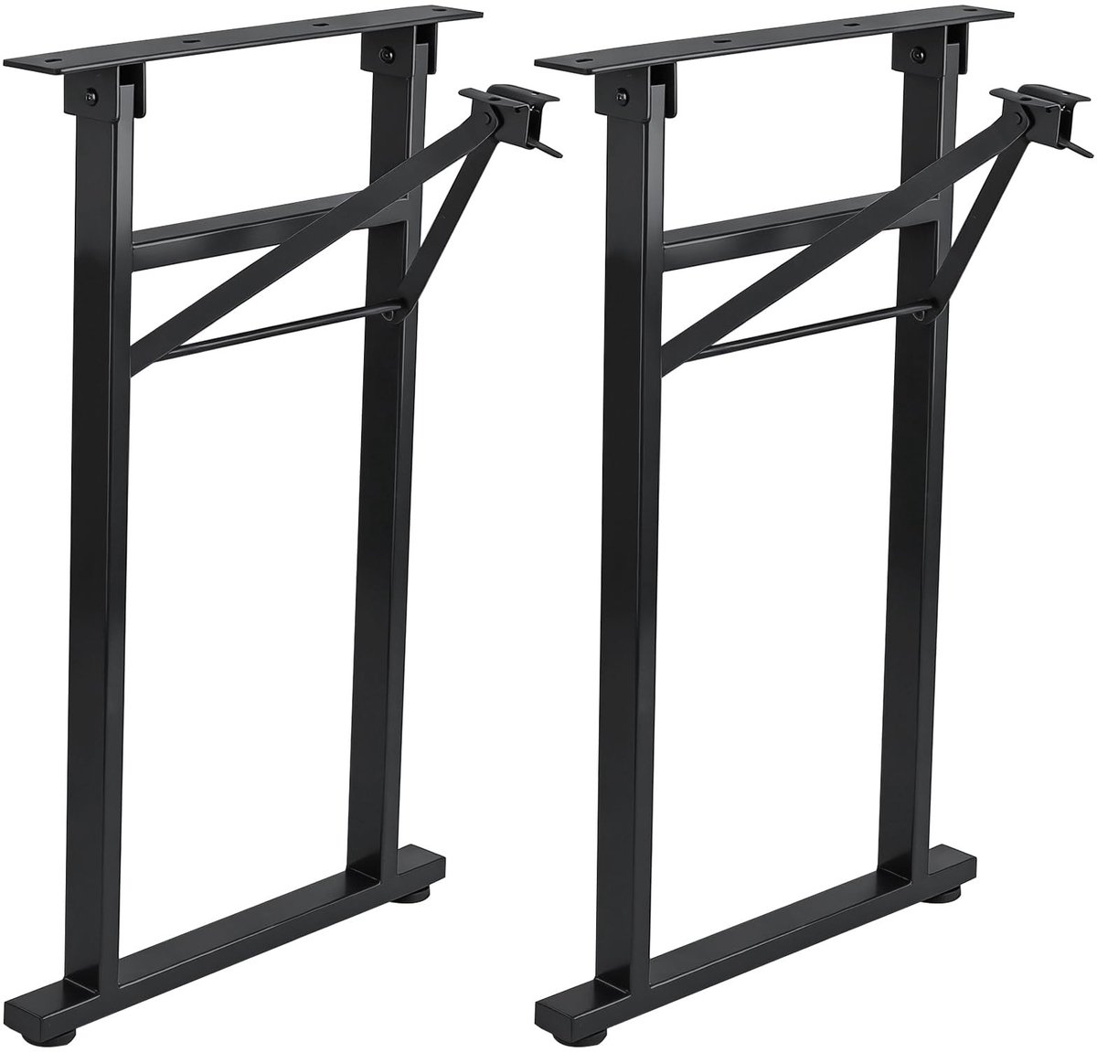 SolidKeus - Set van 2 Vouwbare Stalen Tafelpoten voor DIY Meubels