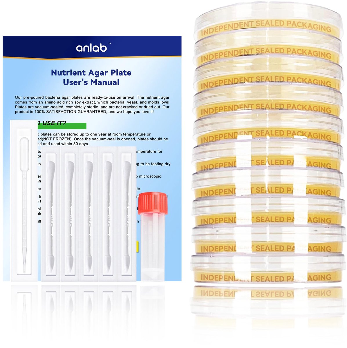 SolidKeus - Nutrient Agar Petri Schalen voor Wetenschappelijke Experimenten