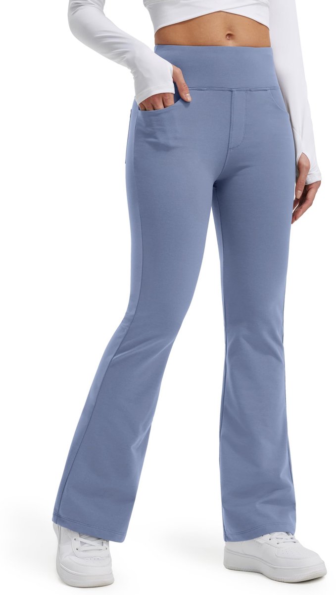 SolidKeus - Waterafstotende Thermische Legging voor Dames in Vintageblauw