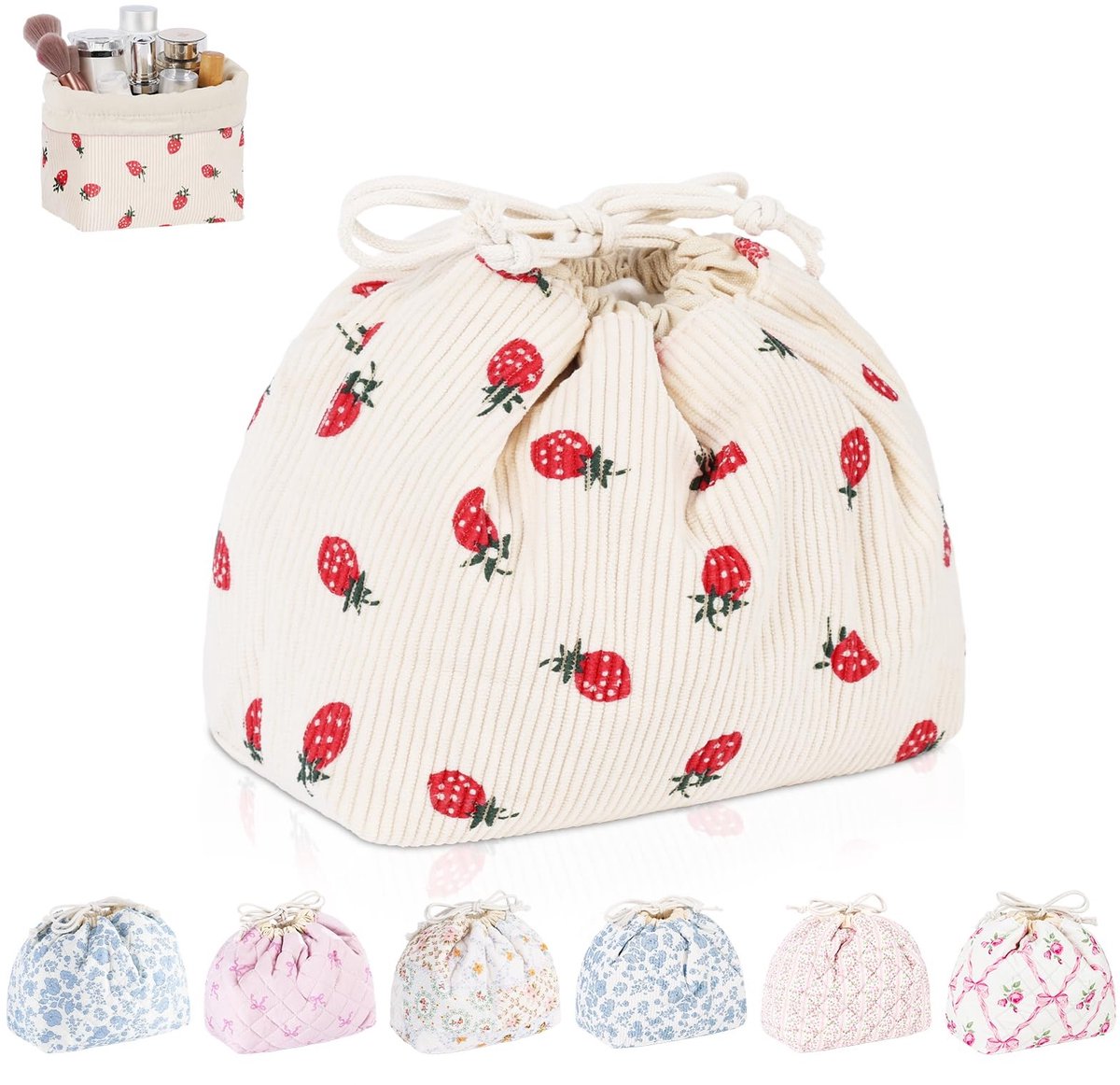 SolidKeus - Grote Make-up Tas voor Vrouwen met Treksluiting