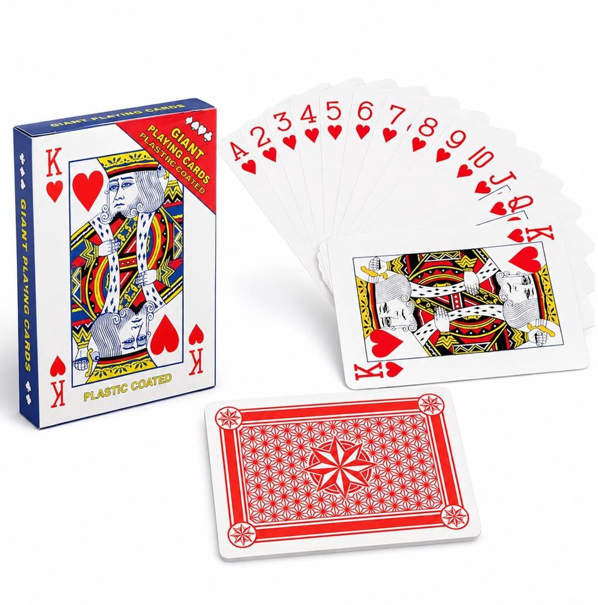 SolidKeus - Jumbo Pokerdeck voor Leesgemak en Vermaak