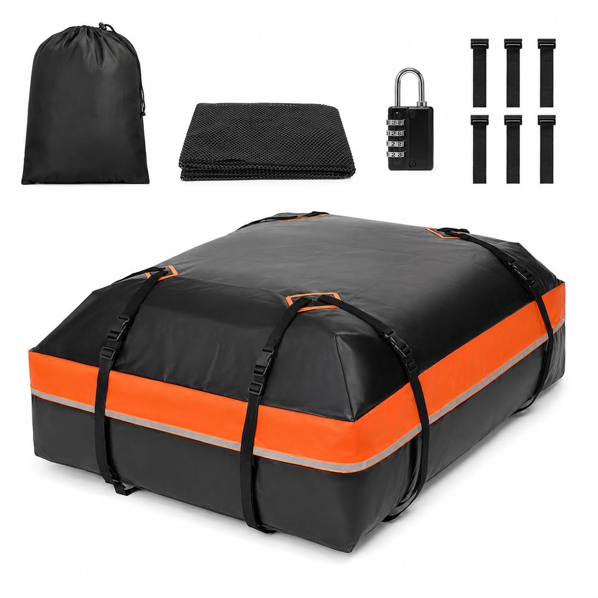 SolidKeus - Dakkoffer voor Auto met Antislipmat en Accessoires