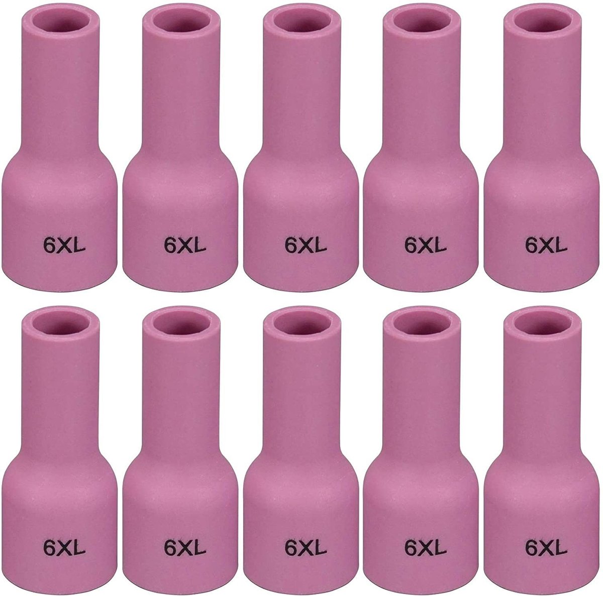 SolidKeus - TIG Gas Lens Alumina Nozzle Ceramic Cups 53N60XL 10-pack