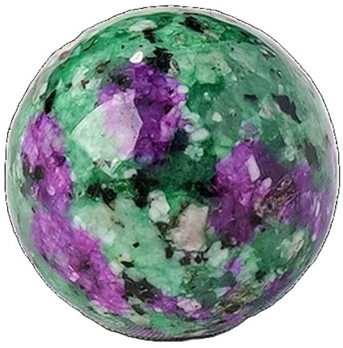 SolidKeus - Crystal Ball Gemstone Ball met Houten Stand