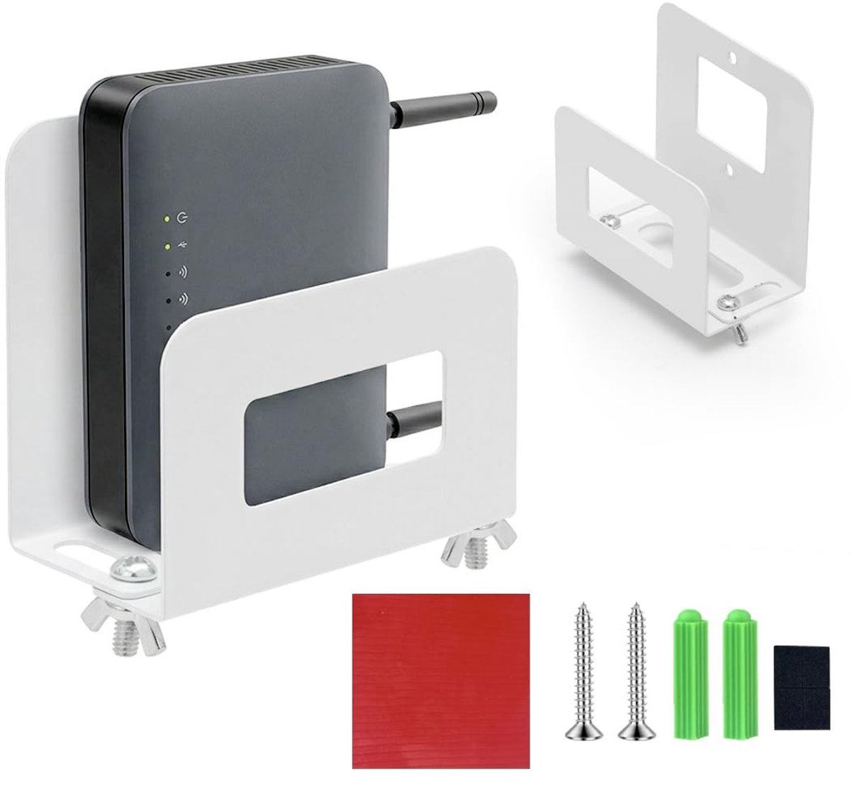 SolidKeus - Metalen Router Houder voor Kabelopslag