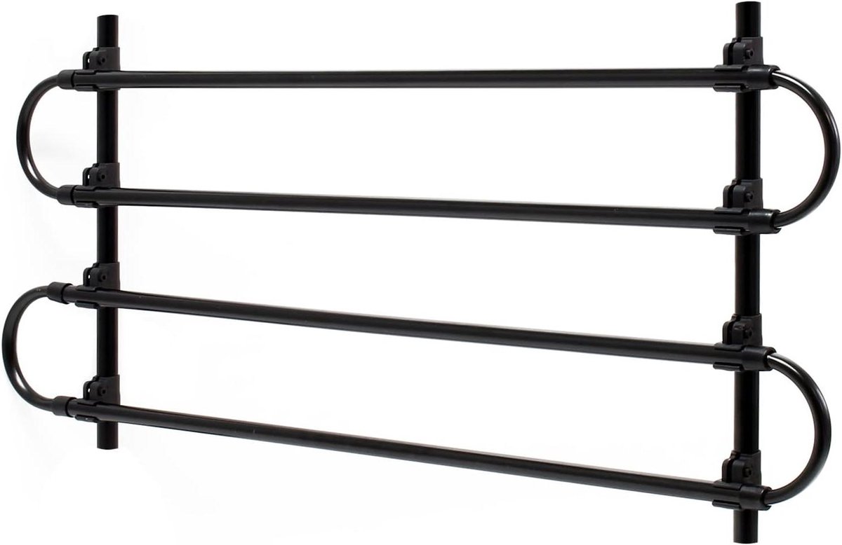 Hondenrek Auto - Hek Scheiding - Veilig Vervoer - Traploos Verstelbaar - 83-145 cm - Zwart