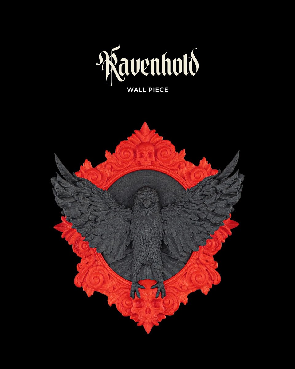 Ravenhold - Dark decor interieuraccessoire - Decoratief statement item - decoratiemodel, architectuur decoratie, woonaccessoire, beeldje, display model, bureau decoratie