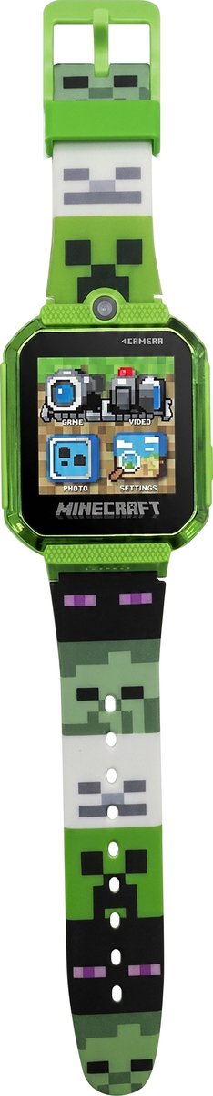 Minecraft Kinder Smartwatch - Digitale Horloge met Camera, Geluidsrecorder & Alarm - Officieel Licentieproduct
