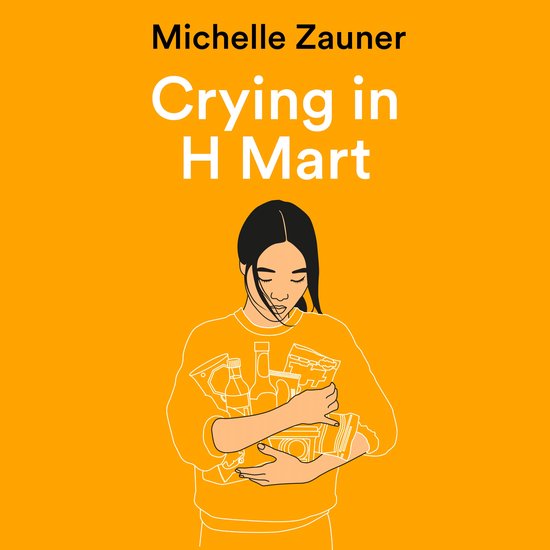 Michelle Zauner, Crying in H Mart, avec une illustration d'une femme tenant des courses.