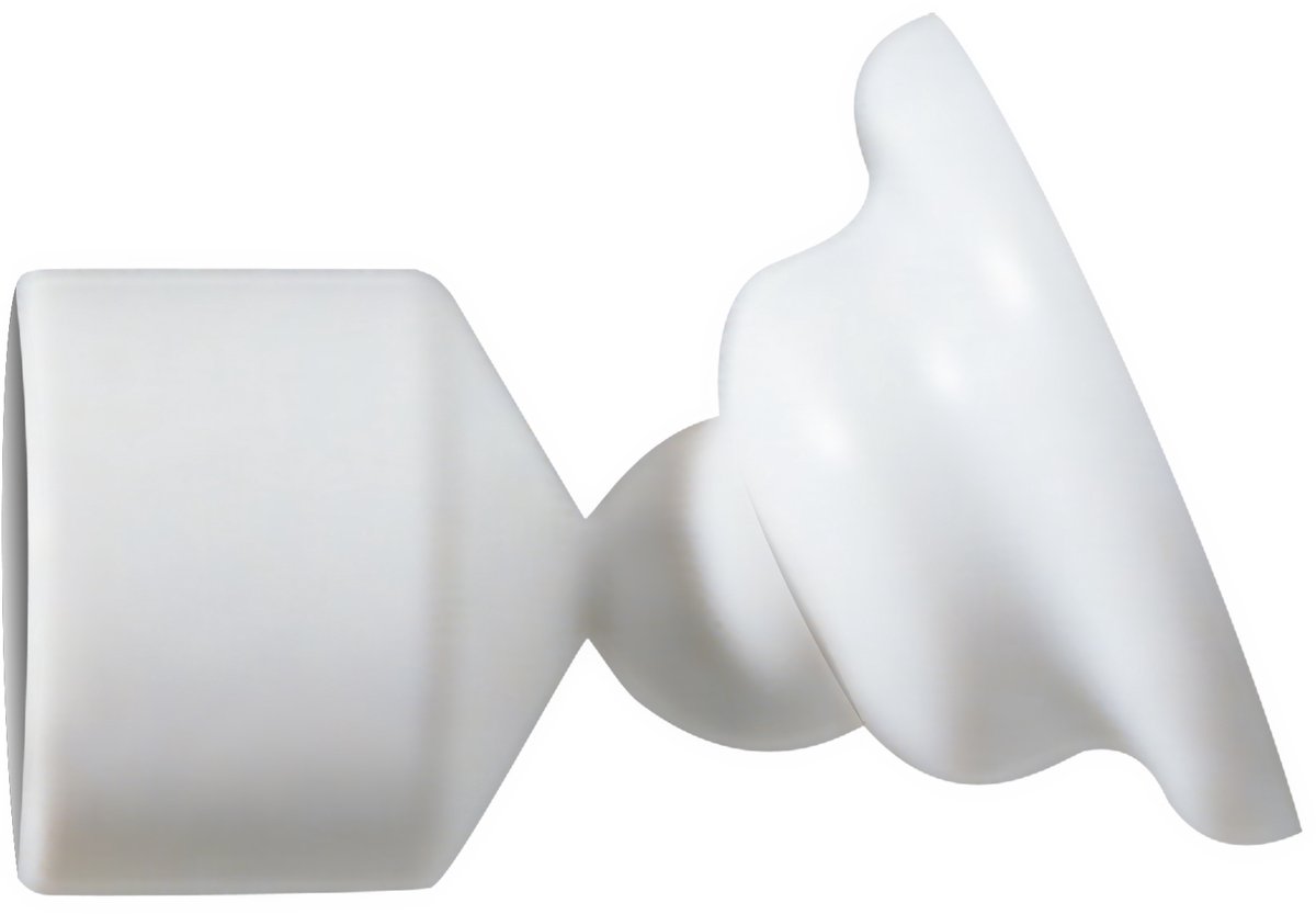 Douchegordijnstang Steun voor 25 mm Stang – Wandbevestiging voor Douchestang en Gordijnstang Douche