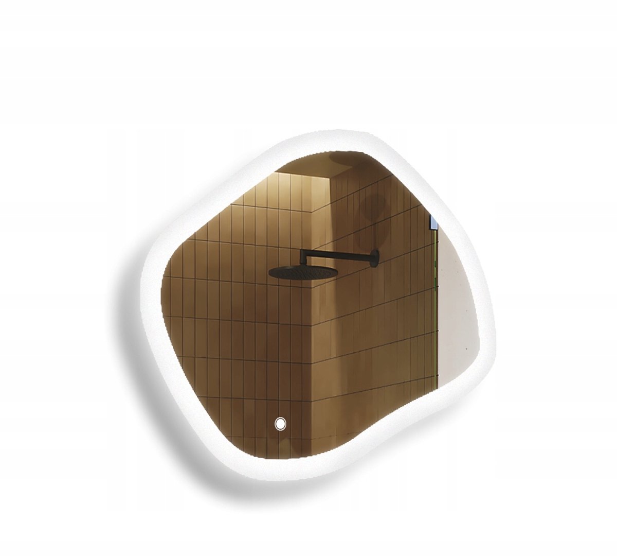 Ovaal LED Badkamerspiegel 84x74cm - Dubbel LED, Touch Schakelaar