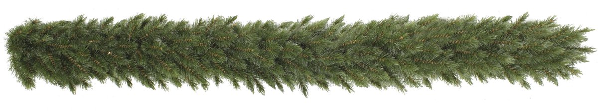 Triumph Tree Forest Frosted Guirlande - Kerstversiering met Witte Frosted Puntjes - Kerstslingers Klassieke Stijl voor Kerstboom en Interieur - L270 cm x Ø33 cm - Groen