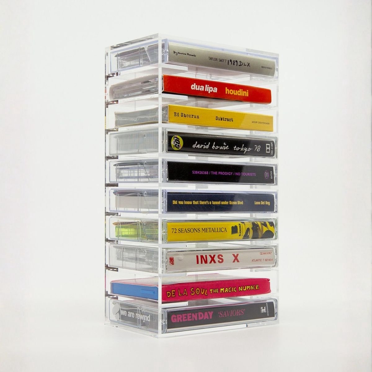 We Are Rewind cassetterack, transparant