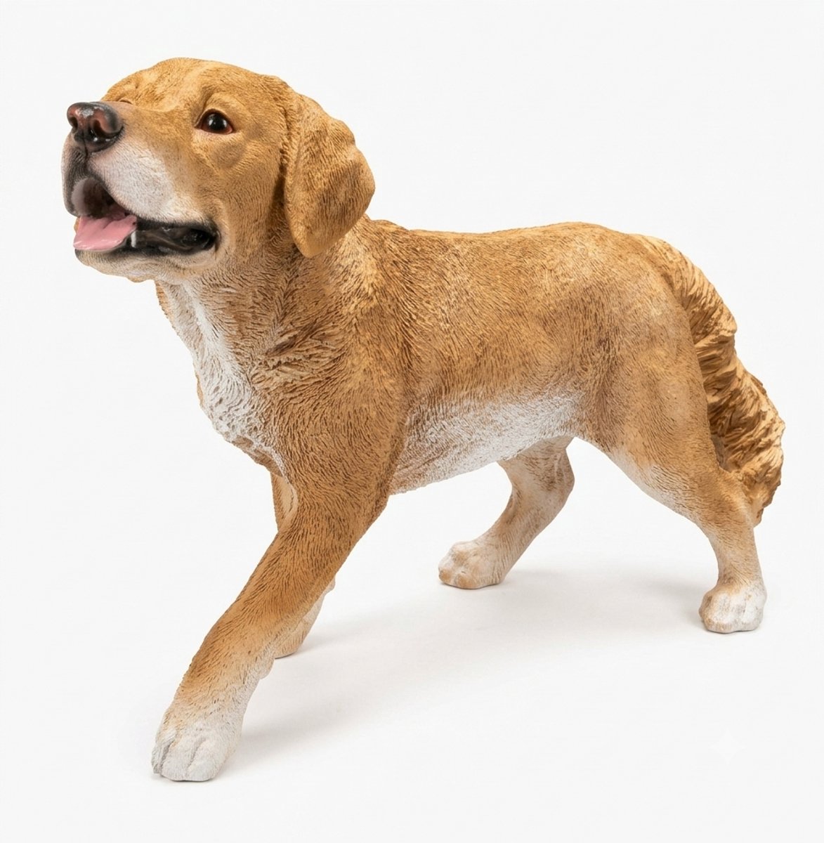 Funproducts.nl Golden Retriever / Labrador Beeld – Staande Hondenfiguur – Blond / Goudkleurig – Binnen & Buiten – Polystone – 57 cm Lang – Realistisch Tuinbeeld & Woondecoratie