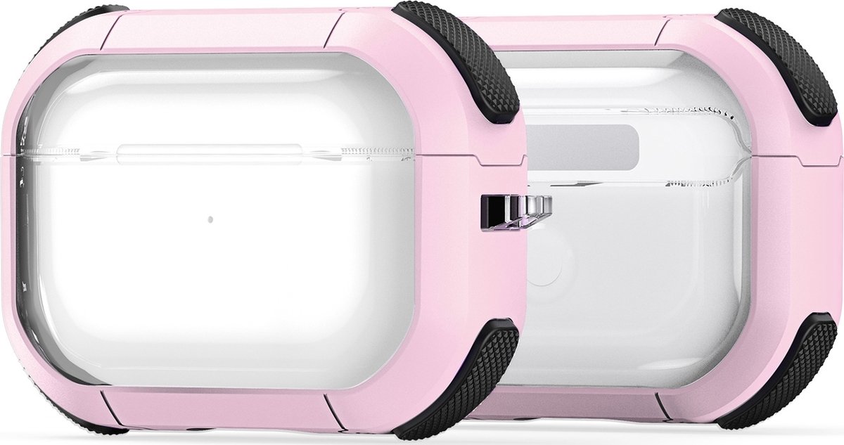Mobigear Hoesje geschikt voor Apple AirPods Pro 1 Hardcase Hoesje | Mobigear Shockproof - Roze