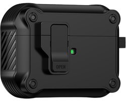 Mobigear Hoesje geschikt voor Apple AirPods Pro 2 Hardcase Hoesje | Mobigear Armor Clip - Zwart