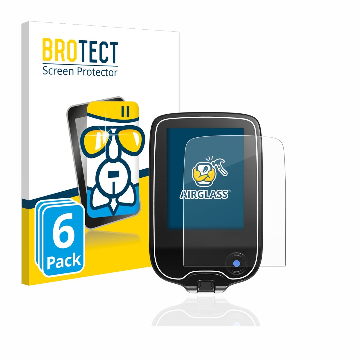 Screenprotector 6 Stuks voor Freestyle Libre 3 Beschermglas transparant