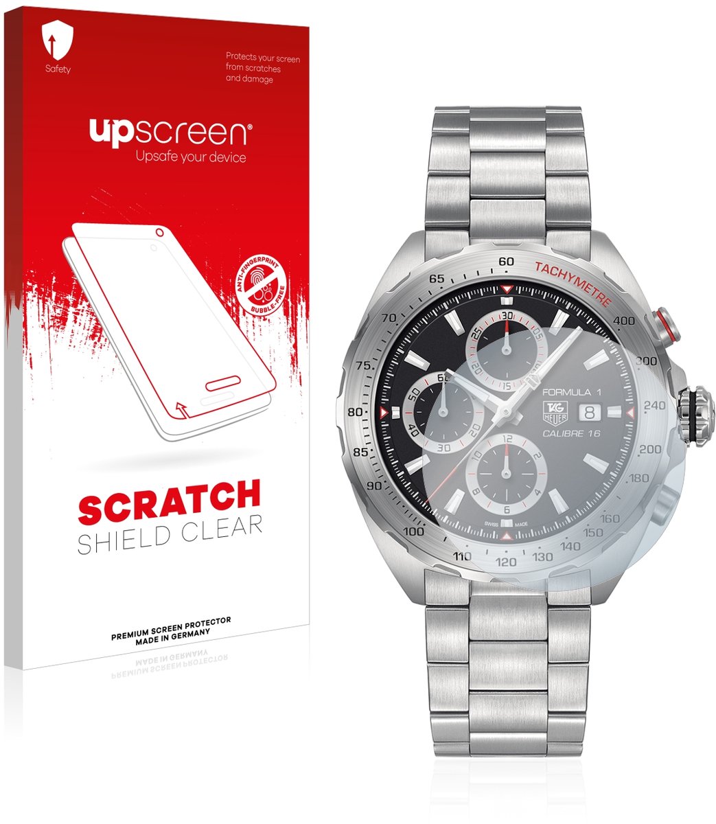 upscreen - Screenprotector voor TAG Heuer Formula 1 (44 mm) - Folie Beschermfolie transparant