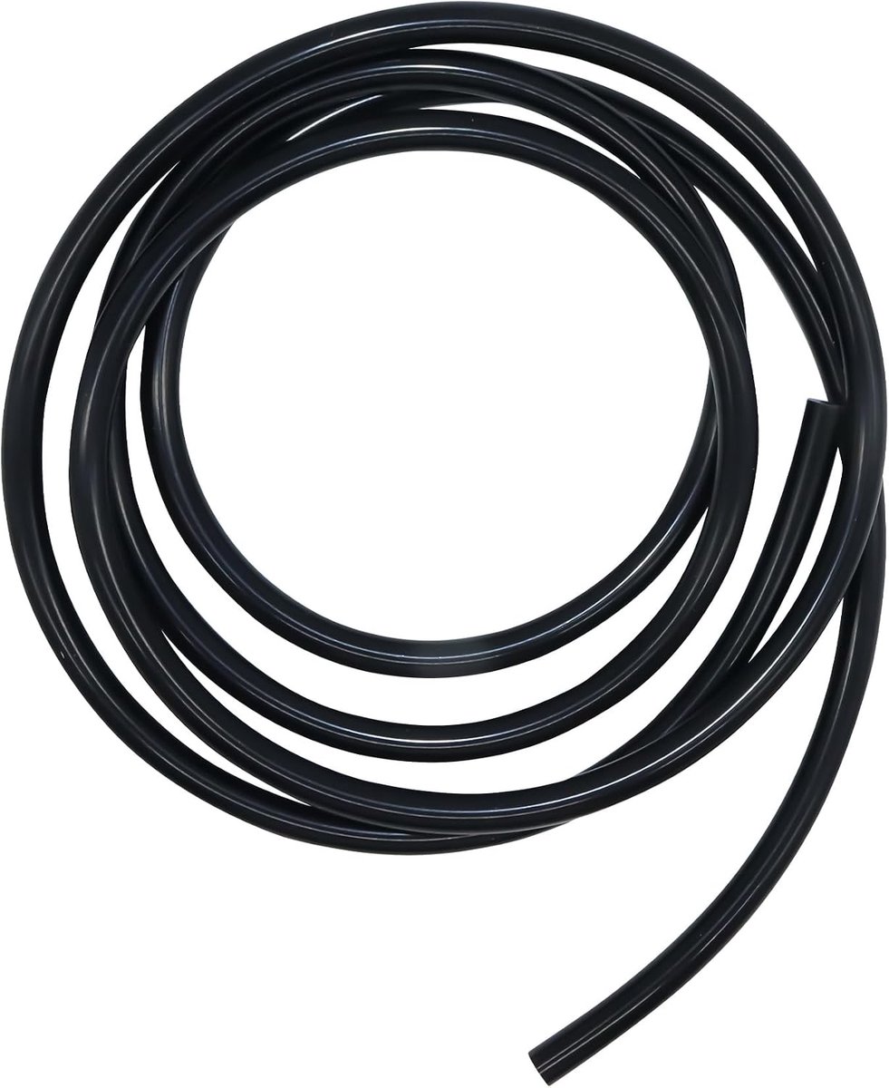 5 mm ID x 11 mm OD 3 mm wanddikte 3 meter lengte, flexibele siliconen rubberen slang voor water en lucht, voor pompvervoer (zwart)
