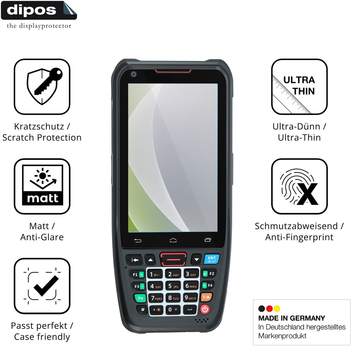 dipos – 4x Matte Beschermfolie geschikt voor Conker SX41 | Krasbestendige & antireflecterende Screenprotector Ultra-Thin