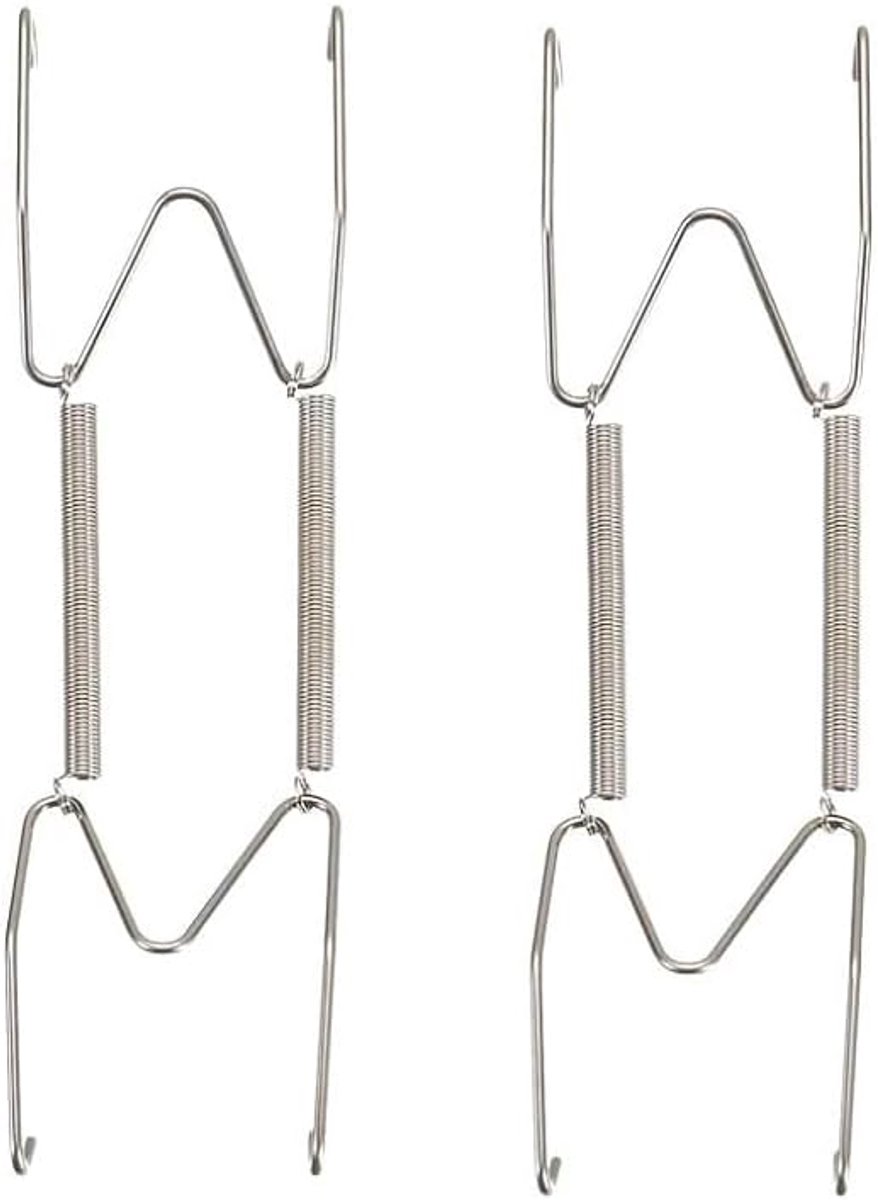 KAIAIWLUO Wandplaathangers, 2 stuks onzichtbare plaathangers, roestvrij staal, W-vormige veerhaak, houder, decoratieve - ShopVlot