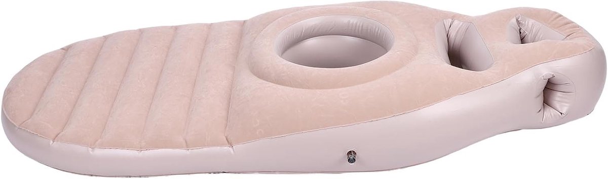 Zwangerschapskussen Lichtgewicht PVC Volledig Lichaamskussen met Buikgat voor Comfortabele Slaapondersteuning Tijdens Zwangerschap Thuisgebruik Grijs