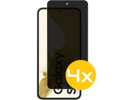 Privacy Screenprotector Geschikt Voor Samsung S22+ (S22 PLUS) - Volledige Beschermglas - 4 Stuks
