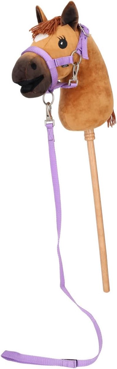Hobby Horse Halsterset - Halster & Gebreide voor Steekpaard - Paars