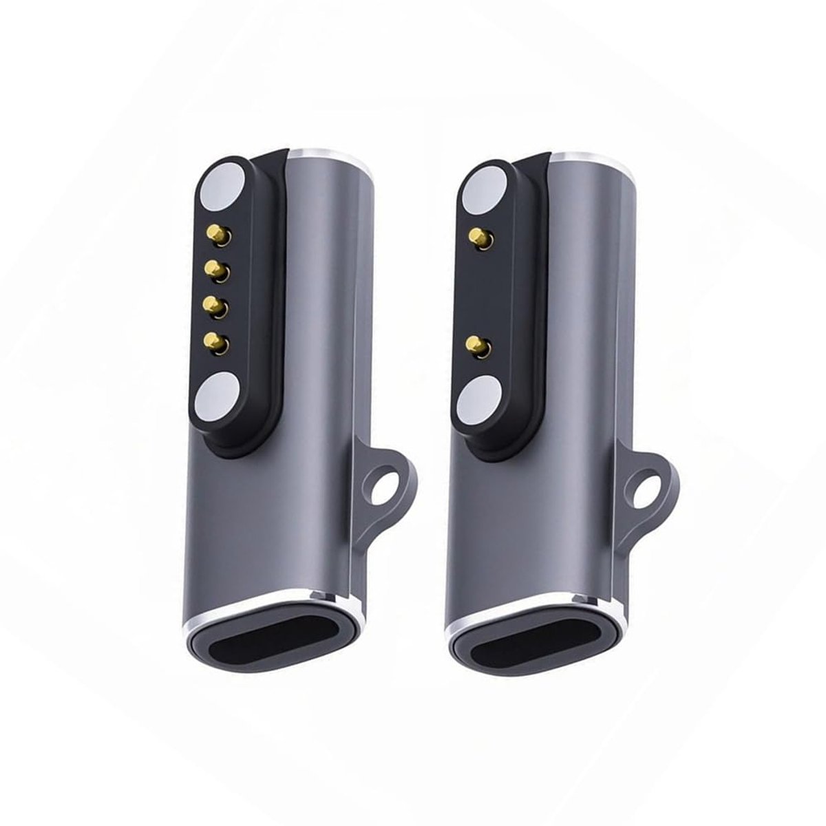 2 PACK USB C naar Smart Watch Oplader Magnetische Oplaadadapter voor Pitch 7.62mm 2Pin/4Pin Smart Watch/Bone Conduction Hoofdtelefoon