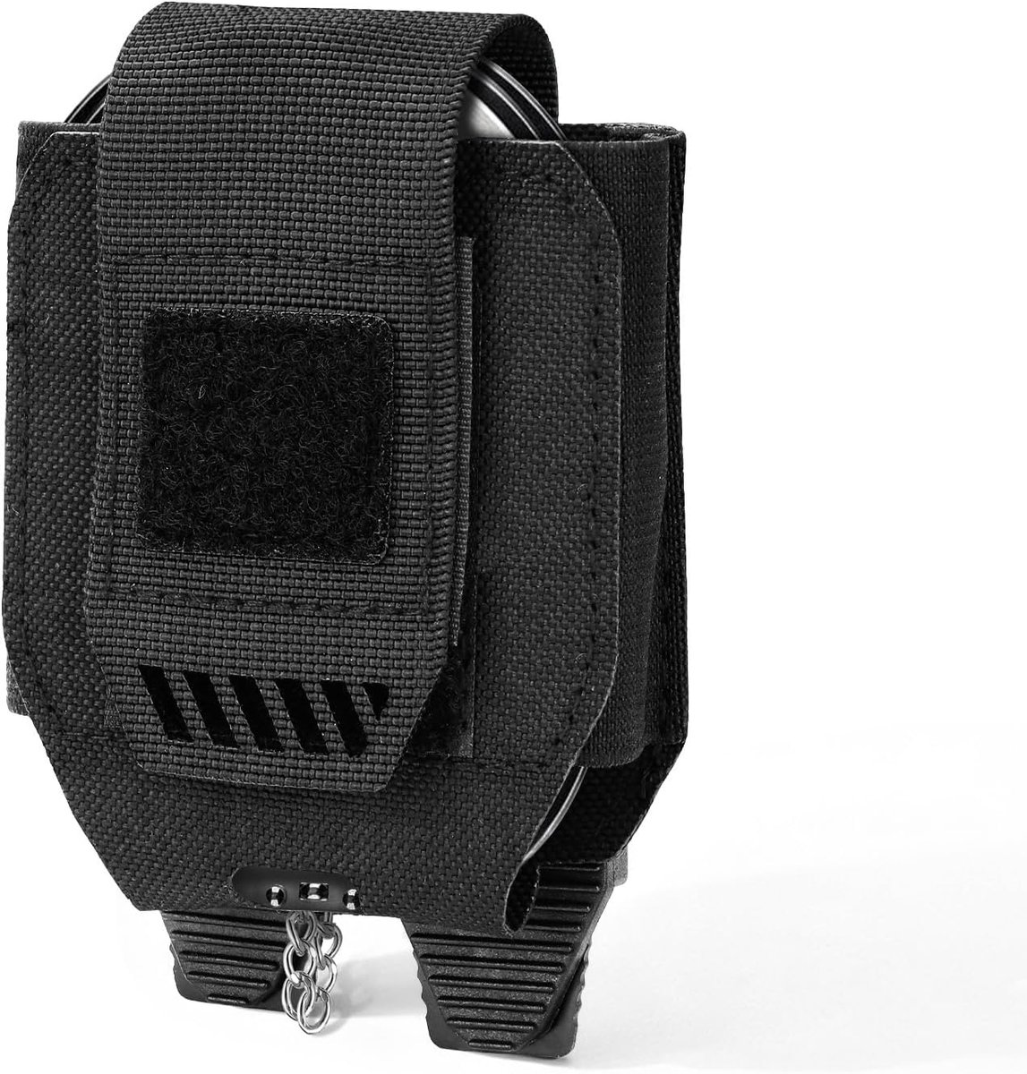 handboeizakje voor Duty Belt/Loop MOLLE Vest, Quick Release Handboeien Case voor wetshandhaving/veiligheidsbewaker, past op standaard ketting/scharnieren/as-handboeien