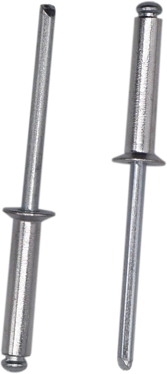 (200 stuks) Verzonken aluminium blindklinknagels 4,0 x 20 mm, stalen doorn, verzonken popklinknagels