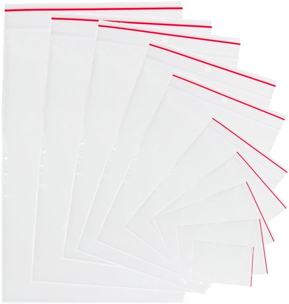 Lock Plastic Zakken Clear Grip Zelf Druk Polytheen Seal Hersluitbare Lock Bag (1pack - 100st.) (20x25cm)
