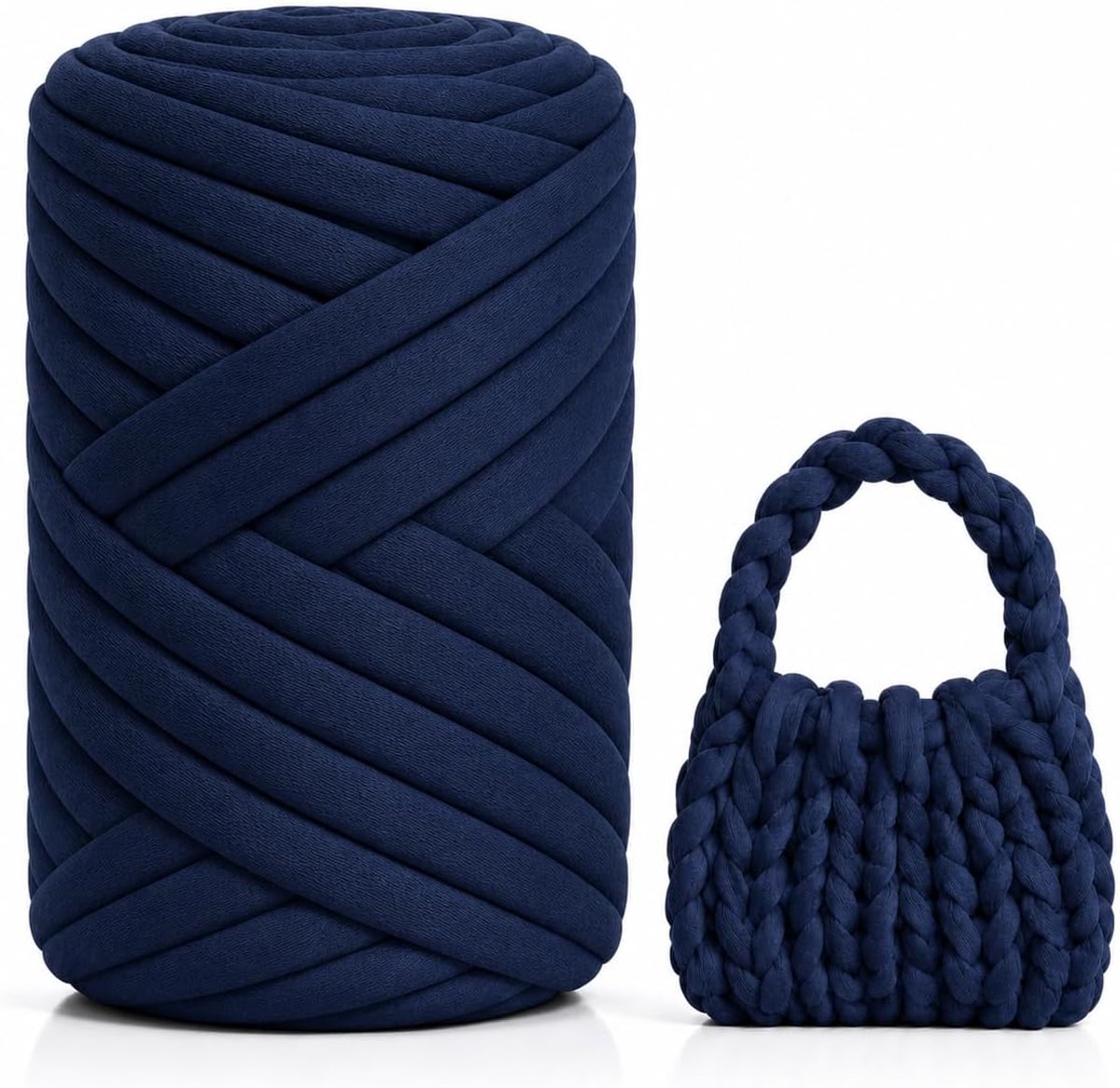 Breiwol voor handbreien, 500 g, Chunky XXL, slangengaren, haakwerk, grof gebreid, zacht wolgaren, huisdierbed, bank