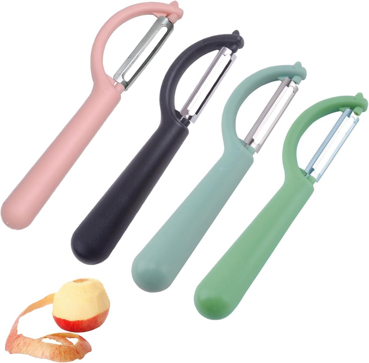 Schillers, ergonomische handvatten, vaatwasmachinebestendig, groen, zwart, roze, blauw
