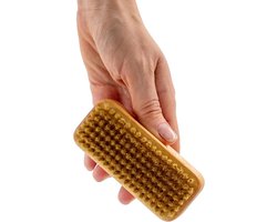 Handwerkersborstel van FSC-beukenhout met natuurlijke borstelharen, voor dieptereiniging, manicure, pedicure, milieuvriendelijk, ergonomisch, Made in Germany by QUOALA