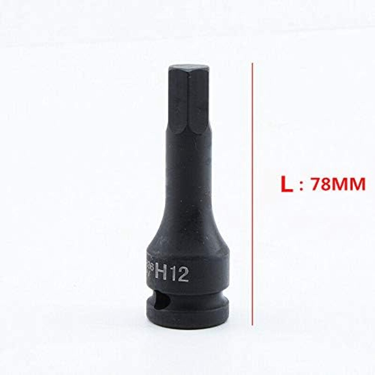 Bit 1/2" H10 Moer Driver Socket Hexagon Impact Driver Bit Inbussleutel (Pack van 1)