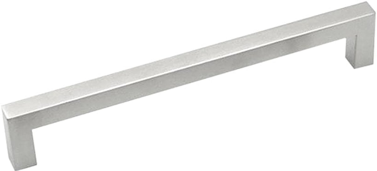 Deurknoppen van Roestvrij Staal, Moderne Minimalistische Stijl, voor Kasten of Laden, Zilver, 2 Stuks (32 cm Gat middenafstand)