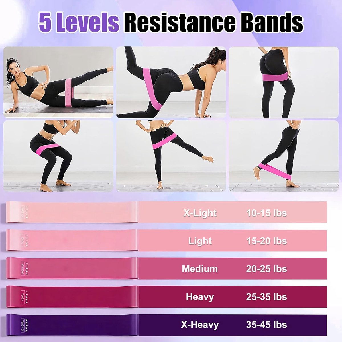 Pilatesset voor thuis, 13-delige beginnersset met 25 cm yogabal, 35 cm magische cirkel, 5-delige fitnessbanden, weerstandsbanden, yogasokken, glijschijven, pilatesring voor vrouwen, beginners