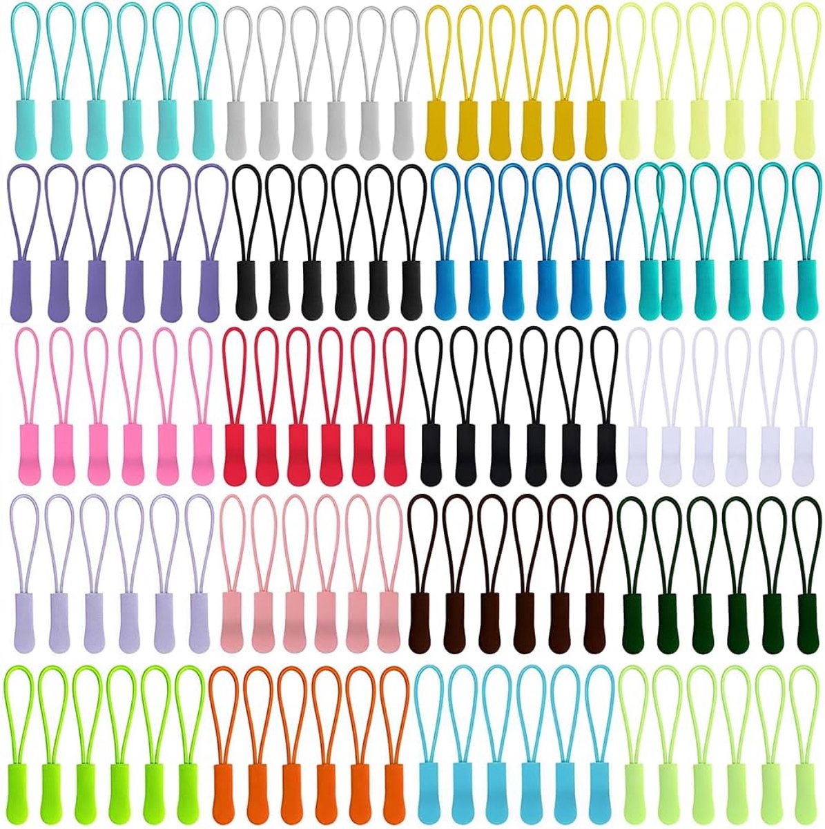 Set van 120 elastieken koorden, kleurrijk gesorteerd elastieken voor naaien, knutselen, doe-het-zelf maskers, sieraden, haarelastiekjes, handwerk, naaiaccessoires, vervangende ritssluiting, voor