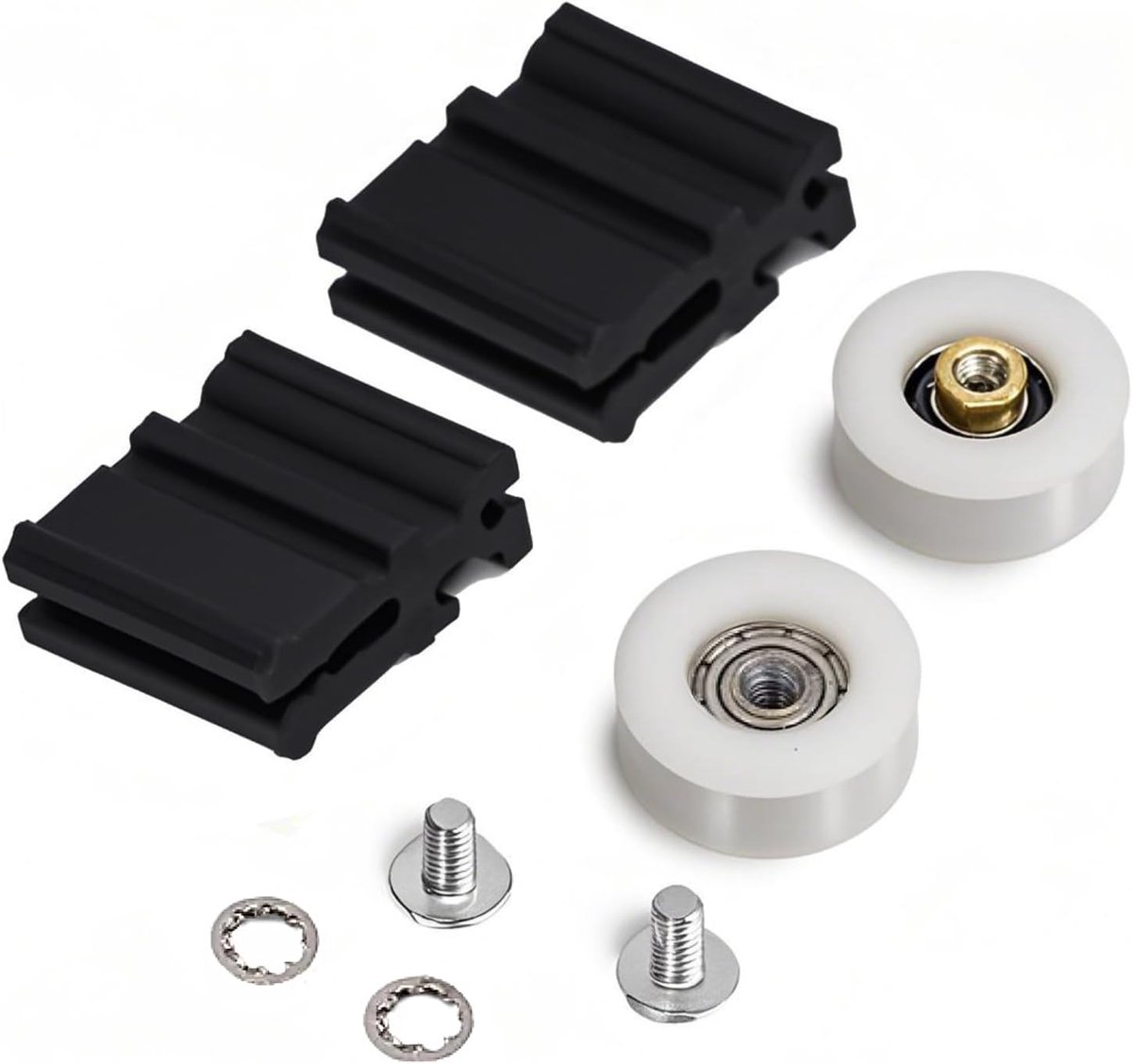 Wielen, Schuifdeurwiel voor Kas, 22mm/0,8 inch Kasdeur Rolwiel, Douchedeurrollen Glasrollen Kasdeurwiel Vervanging, Kas Onderdelen