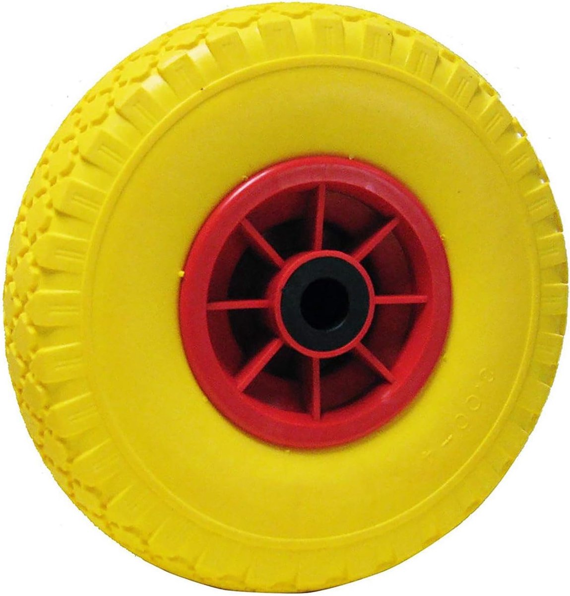 1639 lekvrij wiel voor auto's, afmetingen: 260 x 75 mm, gat 20, geel
