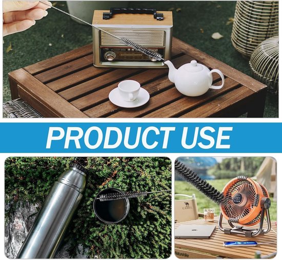 Reinigingsborstels voor volautomatische koffiemachines en koffiezetapparaten, 4 stuks, 3 mm en 7 mm, voor Bosch, Siemens, Jura, Melita, Sarkozy, Nivena - voor melkslangen en zetgroepen — afbeelding 4
