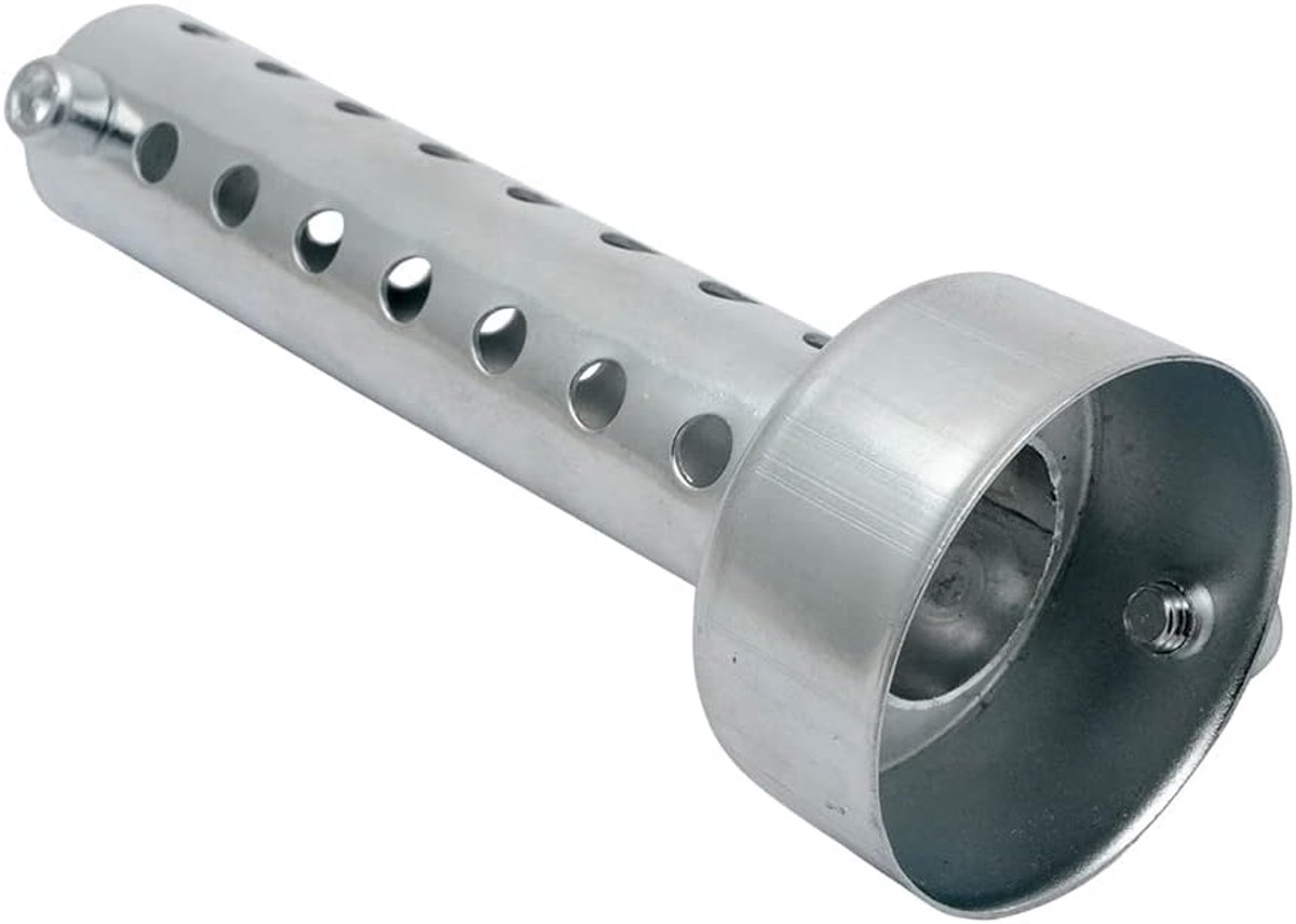 1pc 48mm Moto DB Universal Silent Silent Exput, Silver