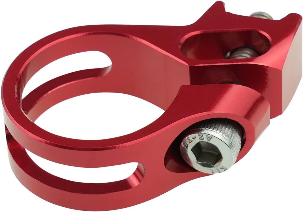 klem vervanging compatibel met Sram X7 X9 X0 XX X01 XX1 trigger versnellingshendel aluminium legering 45 x 32 x 12 mm rood