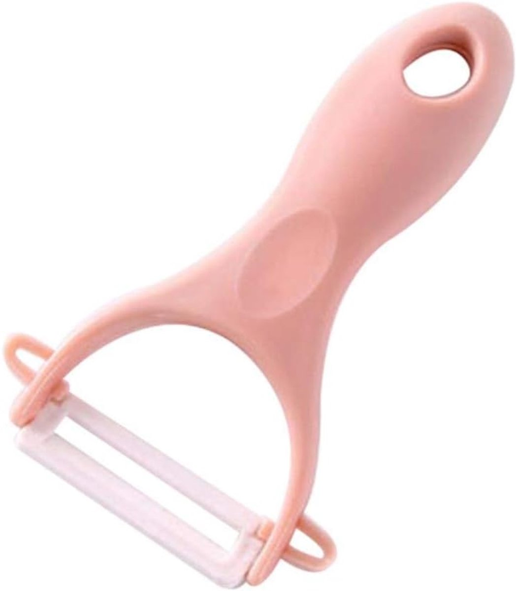 Craft Dunschiller，1 Stks Keramische Groente Fruit Dunschiller Aardappel Wortel Snijmachine Rasp Schaven Kookgerei Keuken Accessoires Gadgets, Roze