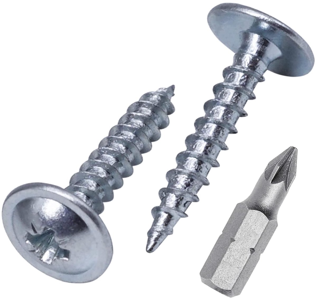 Houtschroeven Verzinkt Staal - Metaalschroeven Zelftappend - Bevestigen Metalen Platen - Gemodificeerde Schroefkop - 350 stuks 3x16 mm - Zilver