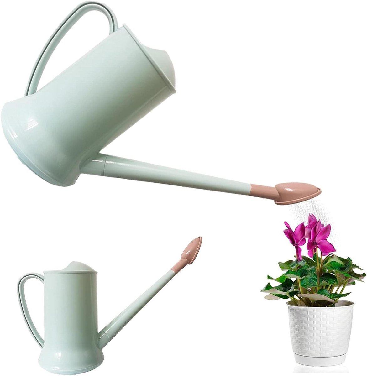 Gieter Lange Uitloop - Planten watergever Sproeier - Planten water geven - Afneembare Sproeier Roos - 2 Liter - Blauw