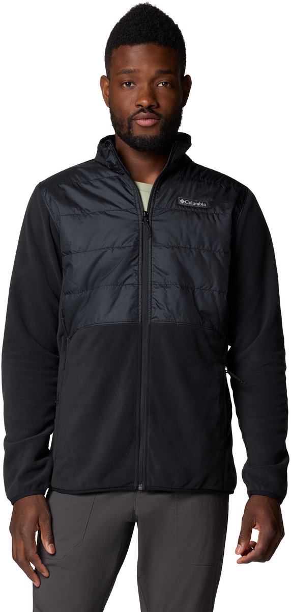 Columbia Basin Butte™ Full Zip Fleece II Men's Outdoorvest - BLACK - Maat XXL